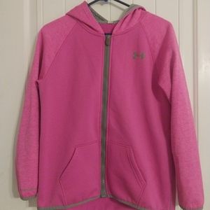 Under Armour jacket bright pink medium
